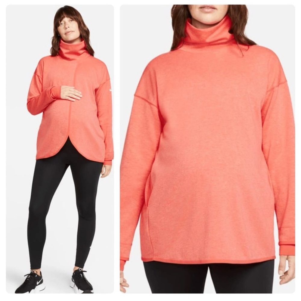 Nike Dri Fit Split Front Maternity Pullover Sweat… - image 2